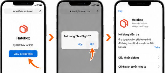 Hướng dẫn cài app